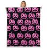 Loussiesd Purple Pumpkin Halloween Throw Blanket, 220 x 240 cm view 1