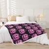 Loussiesd Purple Pumpkin Halloween Throw Blanket, 220 x 240 cm view 2