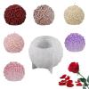 CAFFEN Multi-Size Rose Ball Candle Mold, Aromatherapy Tabletop Silicone Mold, Circular Drip-Shaped Decorative Candle Mold (1 9 100) view 2