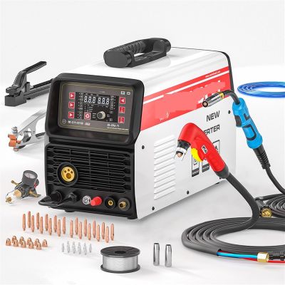 Plasma Cutter, MIG TIG MMA Multiprocess Welder with HF-Free Contactless Cutting