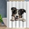 Yelolyio Collie Puppy Dog Polyester Shower Curtain, Waterproof Fabric, Bathroom Curtain with Hooks, 60 x 72 in view 4
