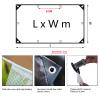 PIPRE 1.2 m x 3 m Clear PVC Tarpaulin with Grommets, Waterproof Outdoor Cover view 2