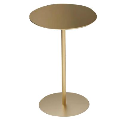 Modern Gold Bistro Bar Table, 40 x 40 x 72 cm