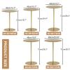 Modern Gold Bistro Bar Table, 40 x 40 x 72 cm view 3