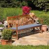 Orumrud 3 cm Thick Garden Bench Cushion with Removable Cover, 130 x 45 x 3 cm, Non-Slip, Sky Blue view 2