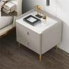 GXXINGIN Small Gray Nightstand with 2 Drawers view 1