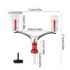 Fhkpsqkcn Lightweight Aluminum Alloy Fishing Reel Handle, Double-Arm, for Freshwater and Saltwater Reels view 3