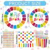 Kaseryao Rainbow Children's Birthday Party Tableware Set for 10 Guests view 2