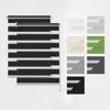 Estika Duo Roller Shades, No Drilling, Set of 2, 60 x 220 cm, Black, Opaque view 1