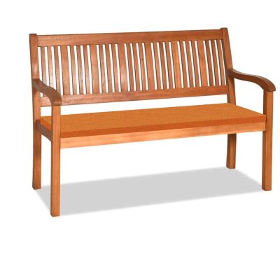 Orumrud 8 cm Thick Bench Cushion, 90 x 45 x 8 cm, Orange