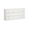 Dmora Coraline 8-Drawer Dresser, White, 183.4 x 48.5 x 86.88 cm view 2