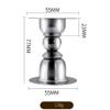 PHNOITPQ Magnetic Door Stop, Self-Adhesive, Mini Ultra-Short Stainless Steel Wall-Mounted Doorstop with Screws, Gold||Adhesive 77 mm (Black) view 2