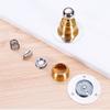 PHNOITPQ Magnetic Door Stop, Self-Adhesive, Mini Ultra-Short Stainless Steel Wall-Mounted Doorstop with Screws, Gold||Adhesive 77 mm (Black) view 3
