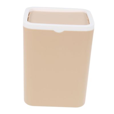 BUGUUYO Plastic Storage Container Trash Box with Lid for Home, Office, or Car