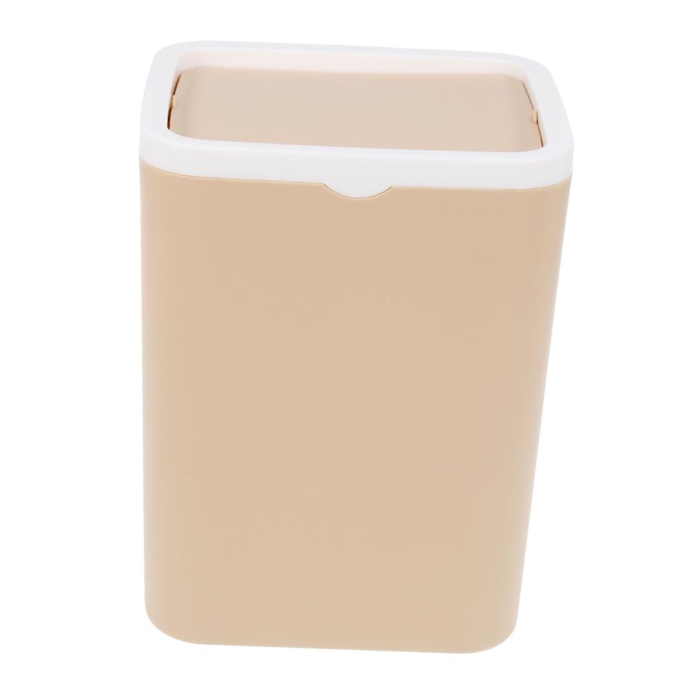 BUGUUYO Plastic Storage Container Trash Box with Lid for Home, Office, or Car