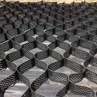 Garden Retaining Wall Grid, Ground Stabilizer for Walkways, Retaining Walls, Garden Fences, Shed Foundations and Driveways, 5.1 cm High, Permeable Paving Grid (1 x 3 m / 3.3 x 9.8 ft)