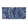 Personalized Happy Birthday Party Banner – Blue Polynesian Maori Tribal Pattern view 1