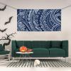Personalized Happy Birthday Party Banner – Blue Polynesian Maori Tribal Pattern view 4