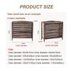 Solid Wood Outdoor AC Cover and Flower Shelf view 3