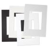 Pre-Cut Mat Board, 1.4 mm Thick, 12 x 14 cm, 7.5 cm Opening, Medium Gray view 3
