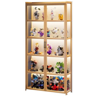 ZXHKZDX Acrylic Display Cabinet, White, 80 × 32 × 171 cm