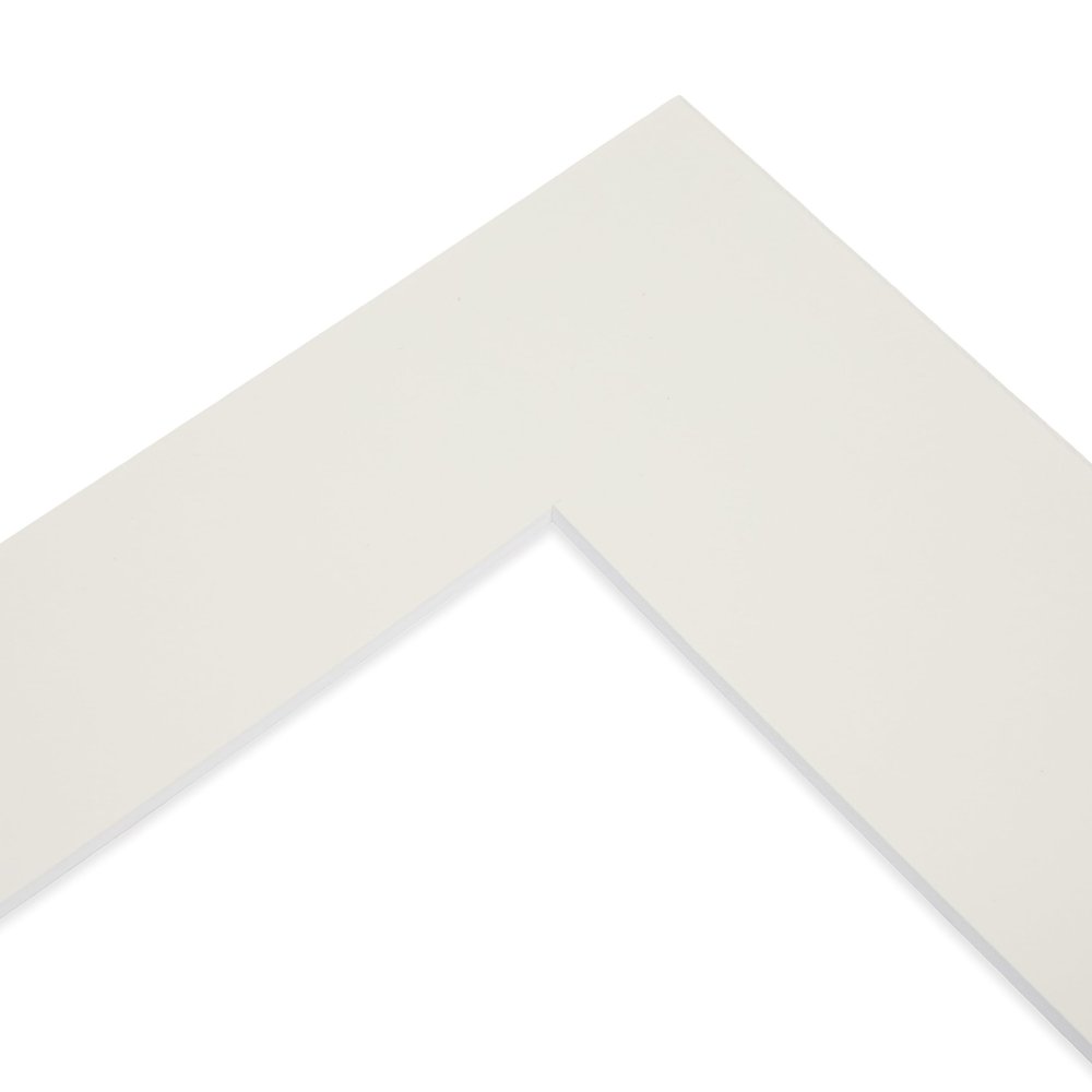 Mat Board, 1.4 mm Thick, Outer: 60 x 80 cm, Inner: 41 x 55 cm, White