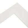 Mat Board, 1.4 mm Thick, Outer: 60 x 80 cm, Inner: 41 x 55 cm, White view 1