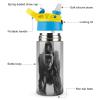 JTREHY Insulated Water Bottle, Gorilla in the Grass, Printed Stainless Steel Travel Cup, Reusable Leakproof Flip-Top, 340 ml view 3