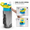 JTREHY Insulated Water Bottle, Gorilla in the Grass, Printed Stainless Steel Travel Cup, Reusable Leakproof Flip-Top, 340 ml view 4