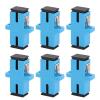 Walfront 50PCS SC UPC Simplex Singlemode Fiber Optic Adapters with Mounting Flanges view 1