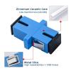 Walfront 50PCS SC UPC Simplex Singlemode Fiber Optic Adapters with Mounting Flanges view 3