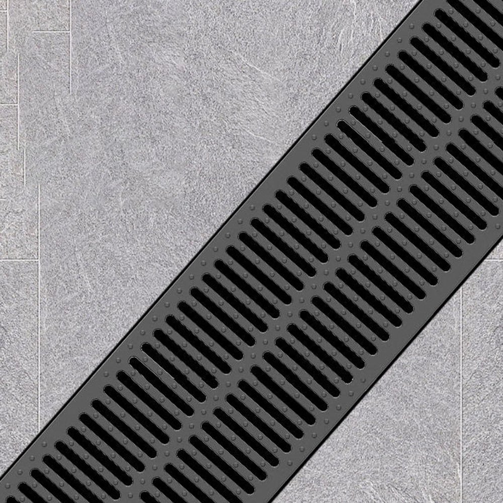 Heavy-Duty Rectangular Trench Drain Grate, 19.75 x 4 x 0.75 in