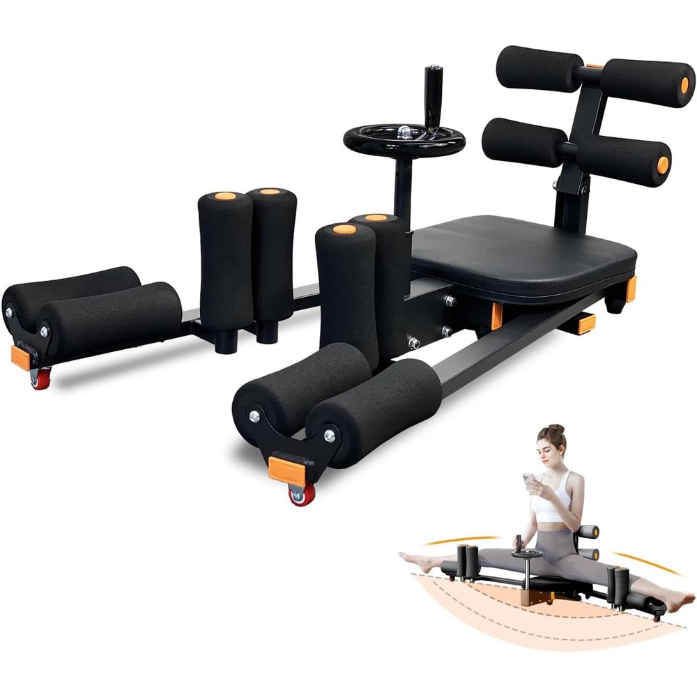 Professional Leg Stretching Machine, 240° Adjustable Leg Machine, 330 lb Flexibility Split Trainer, Hands-Free, Foldable and Easy to Store, for Dance and Ballet