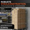 Abrollwerk 3-Sided Roll Container, 1350 mm Usable Height, 500 kg Capacity, Black Plastic Base, 724 x 815 x 1530 mm, CR3-Galvanized view 3