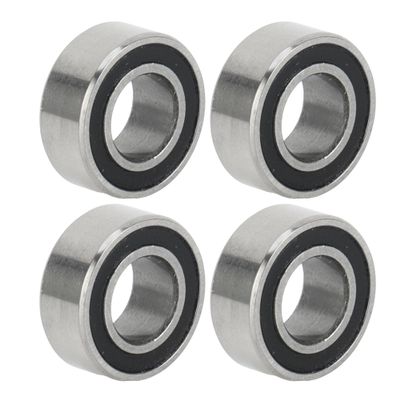 A ABSOPRO MR105-2RS Deep Groove Ball Bearing, Double Rubber Seal, 1 Pc., 5 x 10 x 4 mm