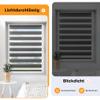 Double Roller Blind, No-Drill Clip-On, Anthracite, W60 x H110 cm, Fabric Width 56 cm view 3