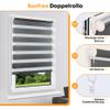 Double Roller Blind, No-Drill Clip-On, Anthracite, W60 x H110 cm, Fabric Width 56 cm view 4