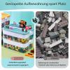 alouweekuky Kids' Storage Box with Lid for LEGO Building Blocks, 2-Tier view 3