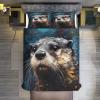 AAPZY Otter 3D Duvet Cover Set for Girls and Boys, Double, 200 x 200 cm view 2