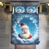 AAPZY Santa Premium Breathable Microfiber Duvet Cover Set for Boys and Girls, Double 200 x 200 cm view 2