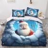 AAPZY Santa Premium Breathable Microfiber Duvet Cover Set for Boys and Girls, Double 200 x 200 cm view 3