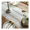 VONCYKI Thick Gray Openwork Vintage Farmhouse Table Runner, Embroidered, Light Coffee, 38 x 200 cm view 3