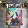AAPZY ser Vogel 3-Piece Soft Microfiber Duvet Cover Set, King 220 x 240 cm view 2