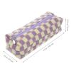 IWOWHERO Lightweight Purple Polyester Zipper Pencil Case view 2