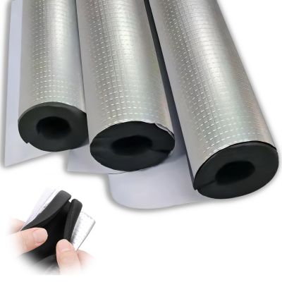 Rubber Pipe Insulation, Self-Adhesive Foam Tube, 20 mm x 43 mm x 0.95 m
