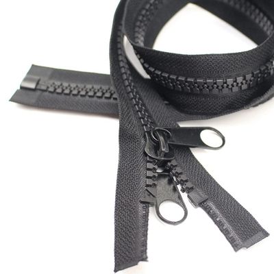 YaHoGa 162 cm #10 Separating Plastic Zipper for Tents, Black