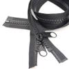 YaHoGa 162 cm #10 Separating Plastic Zipper for Tents, Black view 1