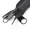 YaHoGa 162 cm #10 Separating Plastic Zipper for Tents, Black view 2