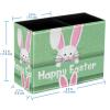 VAPOKF Cute Easter Bunny 2-Compartment Desk Pen Holder view 4