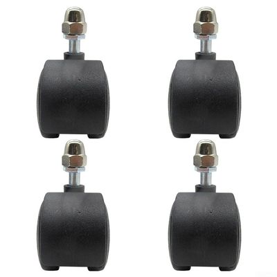 Replacement Casters for Electric Heaters, 4-Piece Plastic Set for Midea and Pioneer Models (No Brake)